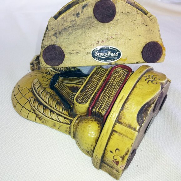 Syracuse Ornamental Co. Accents Vintage Syroco Wood Owl Bookends